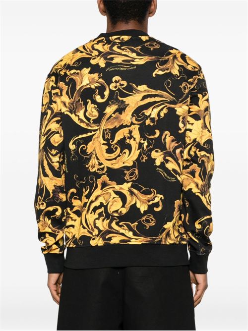 Felpa uomo girocollo con stampa Versace jeans Couture | 79GAI3R0FS201G89